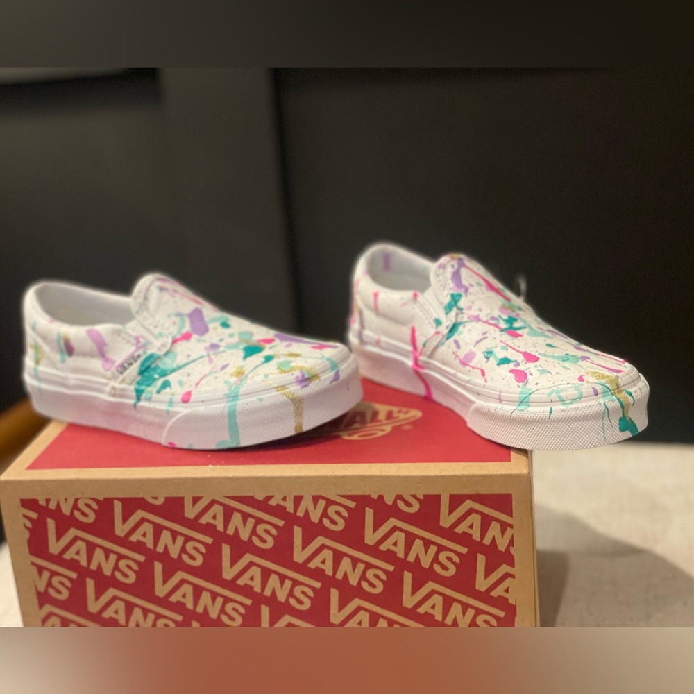 New splattered vans size 10.5 k